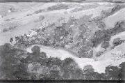 Egon Schiele Autumn landscape painting